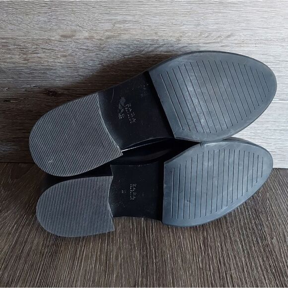 Zara Trafaluc Platform Lace up Oxford Loafer Shoe Black Size 39 - Picture 7 of 9